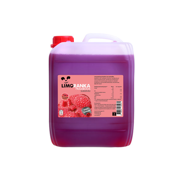 Oranka lim siroop framboos suikervrij (5 ltr)