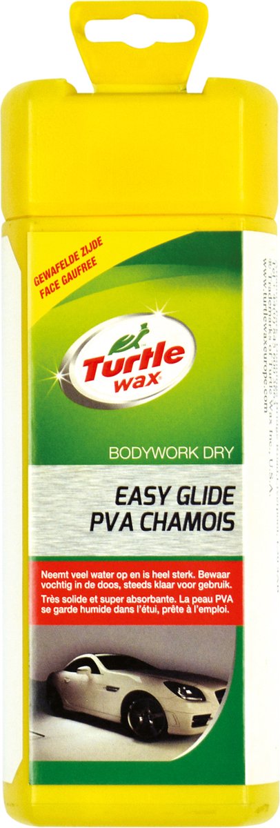 Turtle wax synthetic chamois in tube - streak-free drying - for interior, exterior of the car, caravan or boat - safe for all surfaces - handy tube to store the chamois after use - 43x32cm