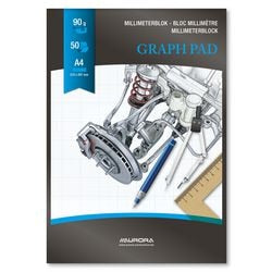 Milliliterpapier gelro mid51 80g m2 a4 wit blauw