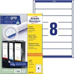 Etichette dorso avery l6060-100 stretto 192x34 mm bianco 800 etichette