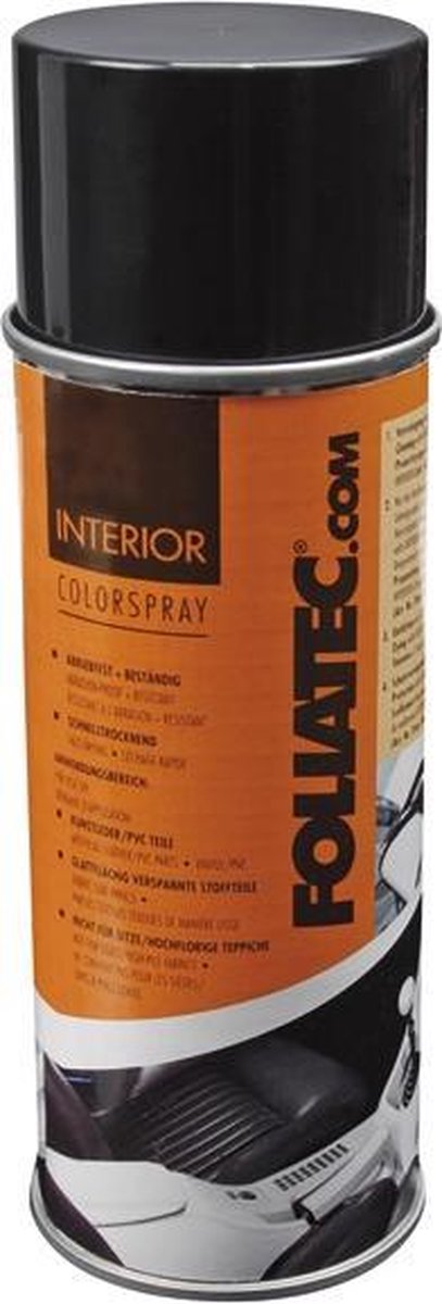 Foliatec colore spray per interni - nero opaco 1x400 ml