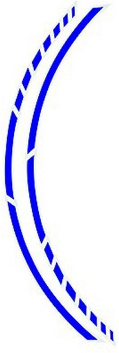 Pin striping Foliatec blu corsa