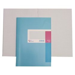 Quaderno di esercizi in cartoncino König Ebhardt A6 quadrato azzurro 32 fogli
