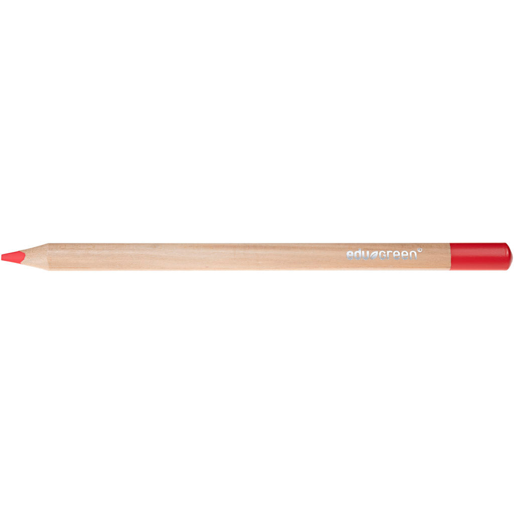 Matite colorate EDU3 EDUGREEN JUMBO, RIMPIONE 5 MM, ROSSO, Scatola 10 pezzi 1