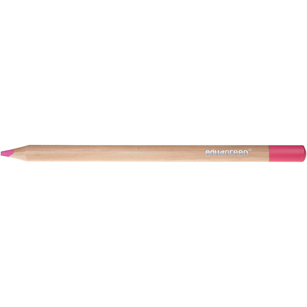 Matite colorate EDU3 EDUGREEN JUMBO, RIMPIONE 5 mm, rosa, 10 pezzi 1 scatola