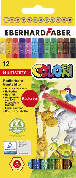 Eberhard Faber Eberhard Faber EF-514817 Lápices de colores con chicle 12 piezas