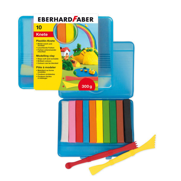 Eberhard Faber Eberhard Faber EF-572010 Montaje Clay 10 colores en la caja de almacenamiento