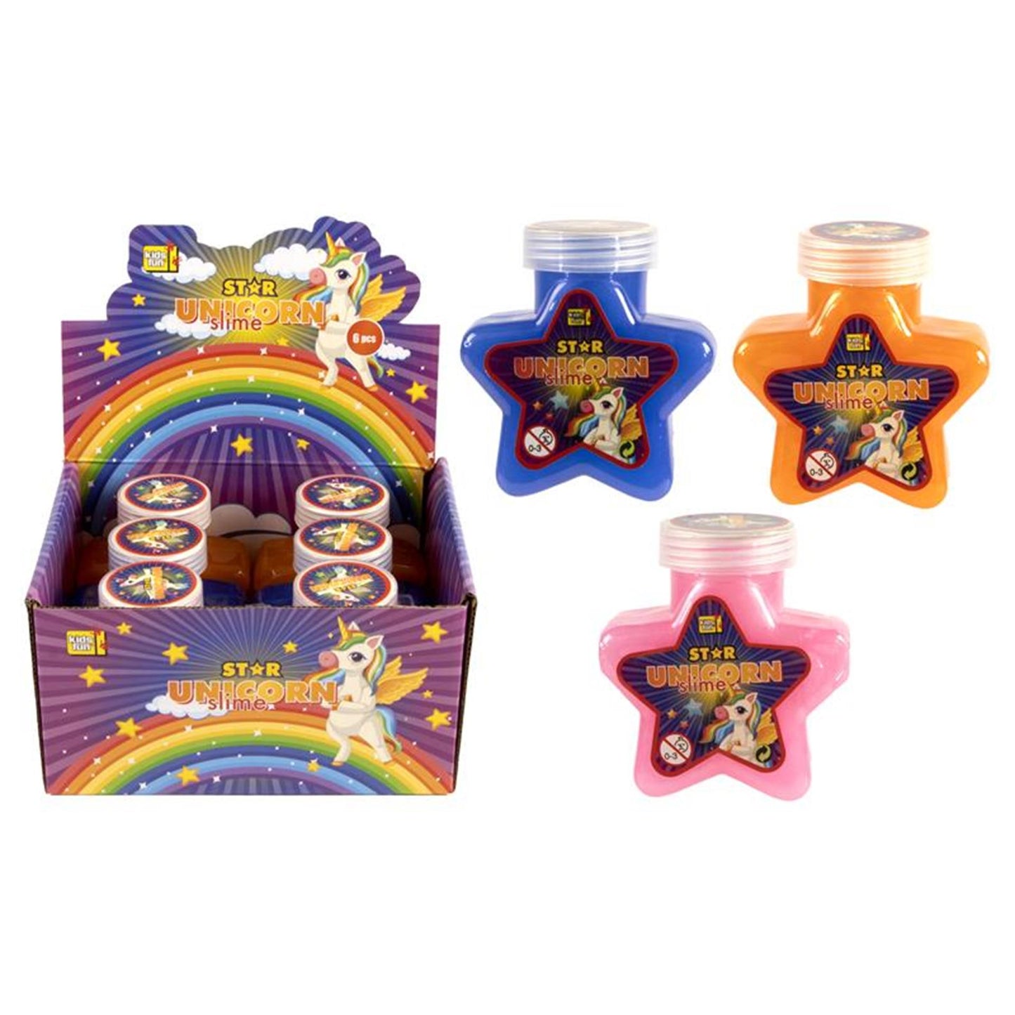 Slime masilla unicornio estrella 130 gramos 9cm
