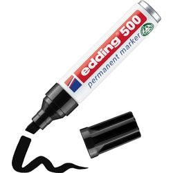 Rotulador permanente edding 500 ultra 2-7mm negro diagonal, secado rápido, resistente al agua