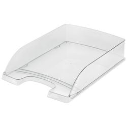 Vassoio per lettere Leitz Plus A4 in plastica trasparente
