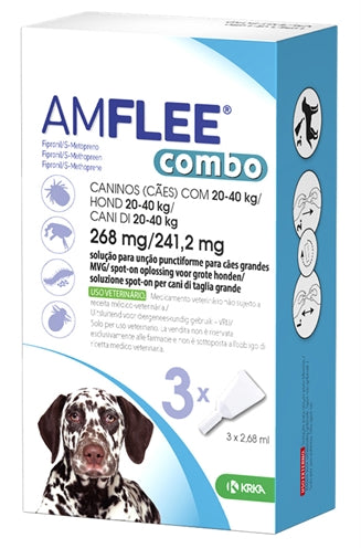 KRKA AMFLEE Spot combinato sul cane