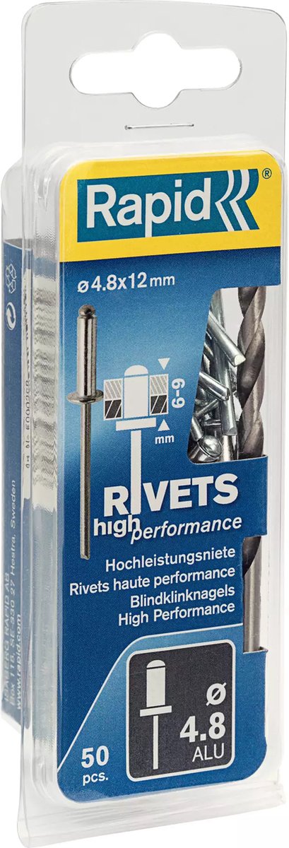 Rapid high performance rivet ø4.8 x 12 mm - 5000388