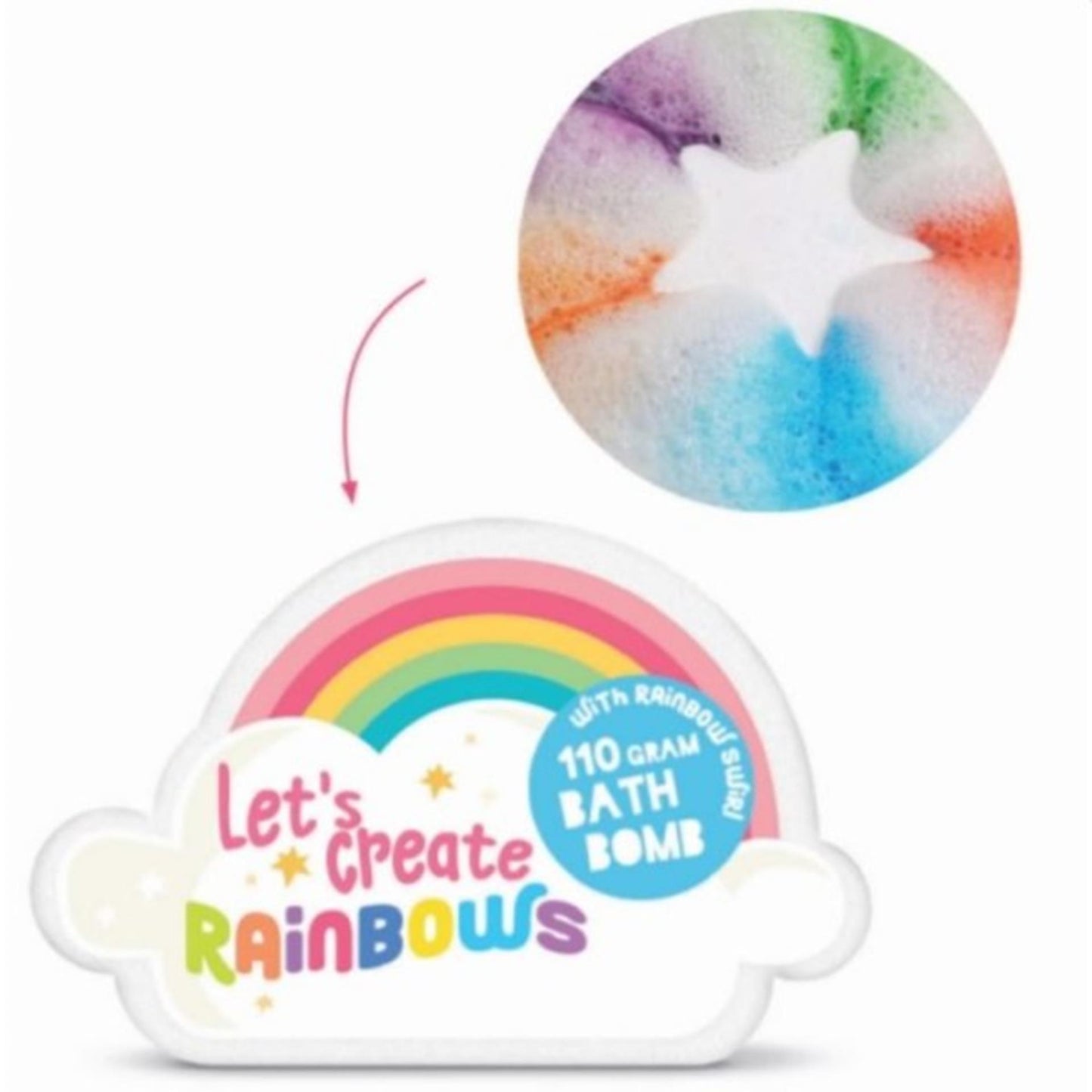 Bath Bruisball Cloud con colori arcobaleno