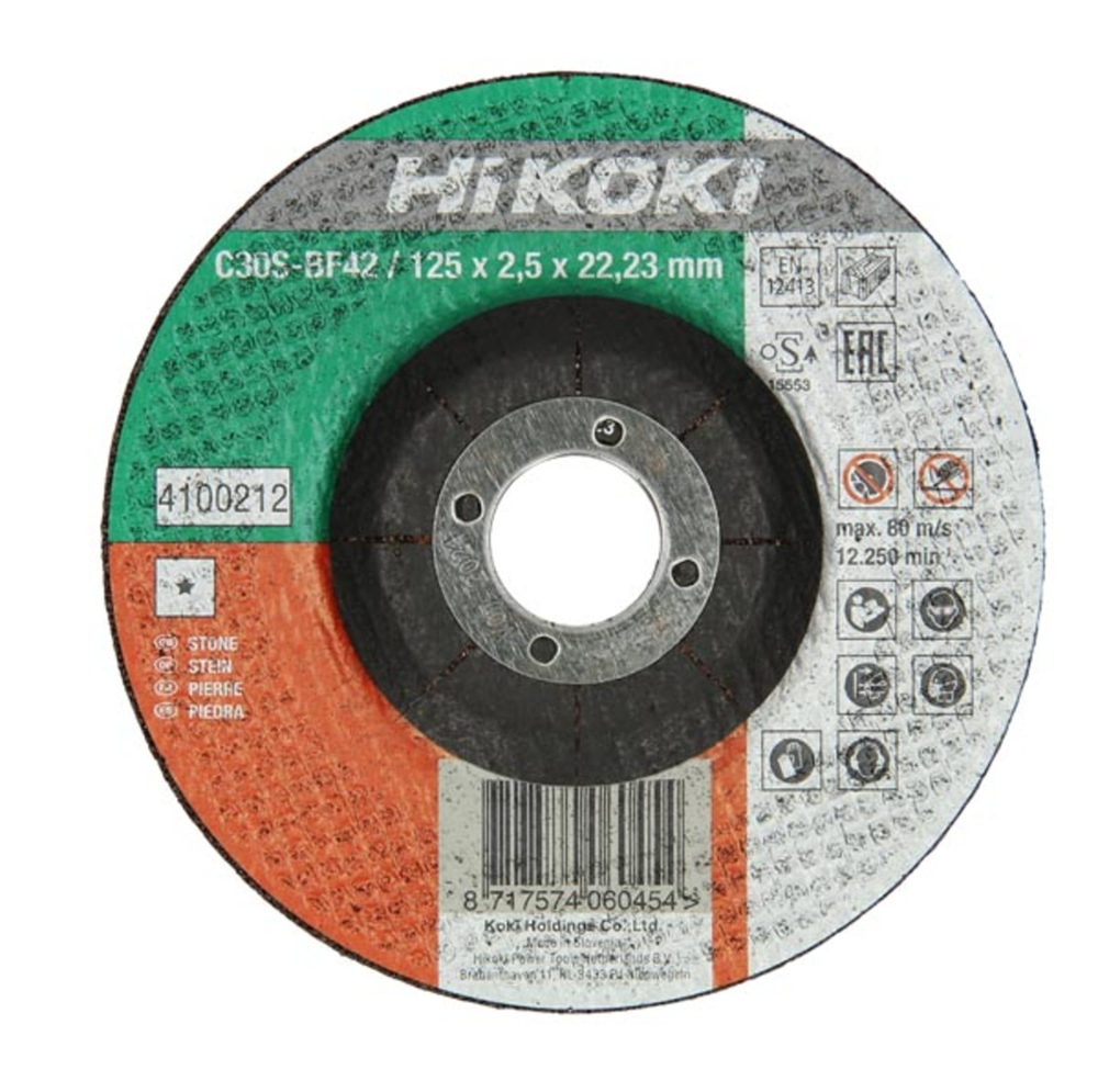 Disco da taglio accessori Hikoki per pietra 230x3,0 piatto 4100219