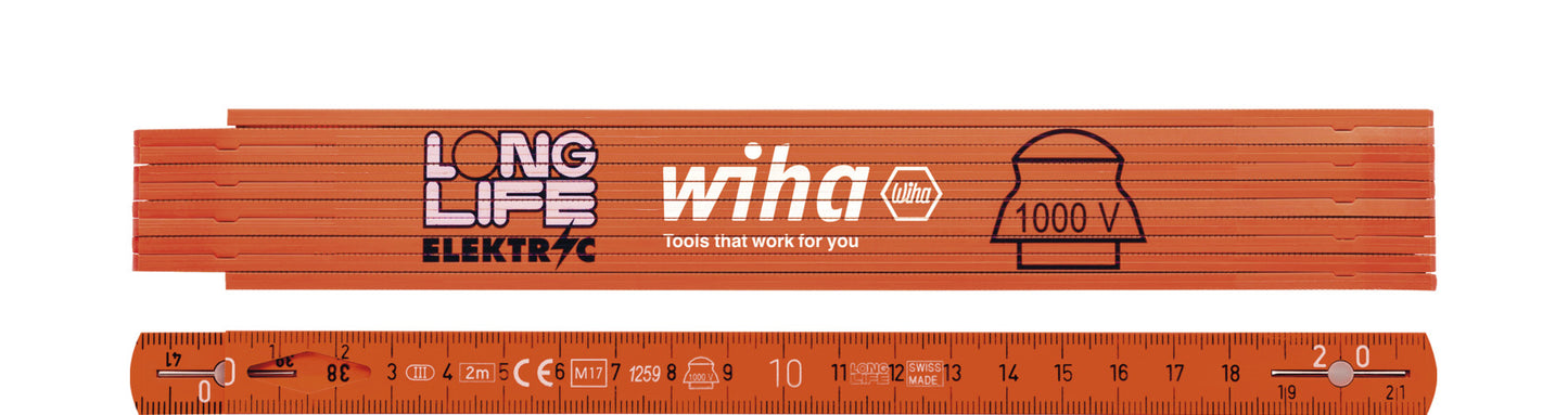 Wiha ElectriciensDuimstok Longlife 2M
