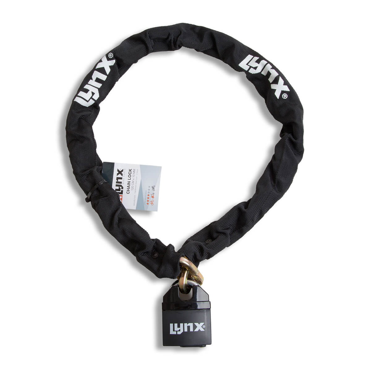 Bloqueo de cadena Lynx 120 cm (espesor de 10 mm)