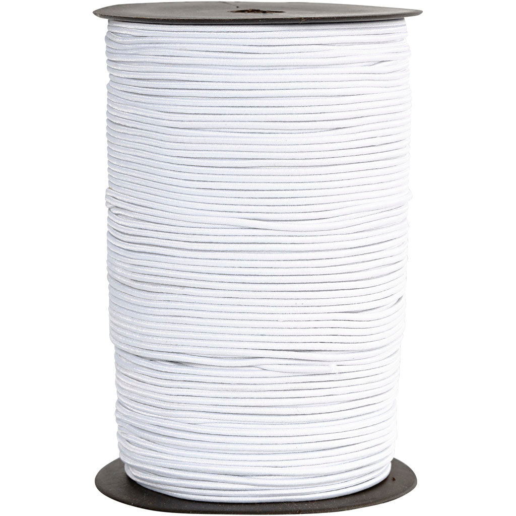 Corda elastica Creative Company, spessore 2 mm, bianca, 250 m 1 rotolo