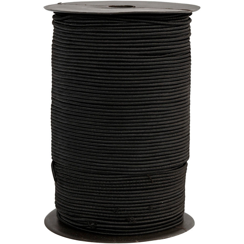 Corda elastica Creative Company, spessore 2 mm, nera, 250 m 1 rotolo