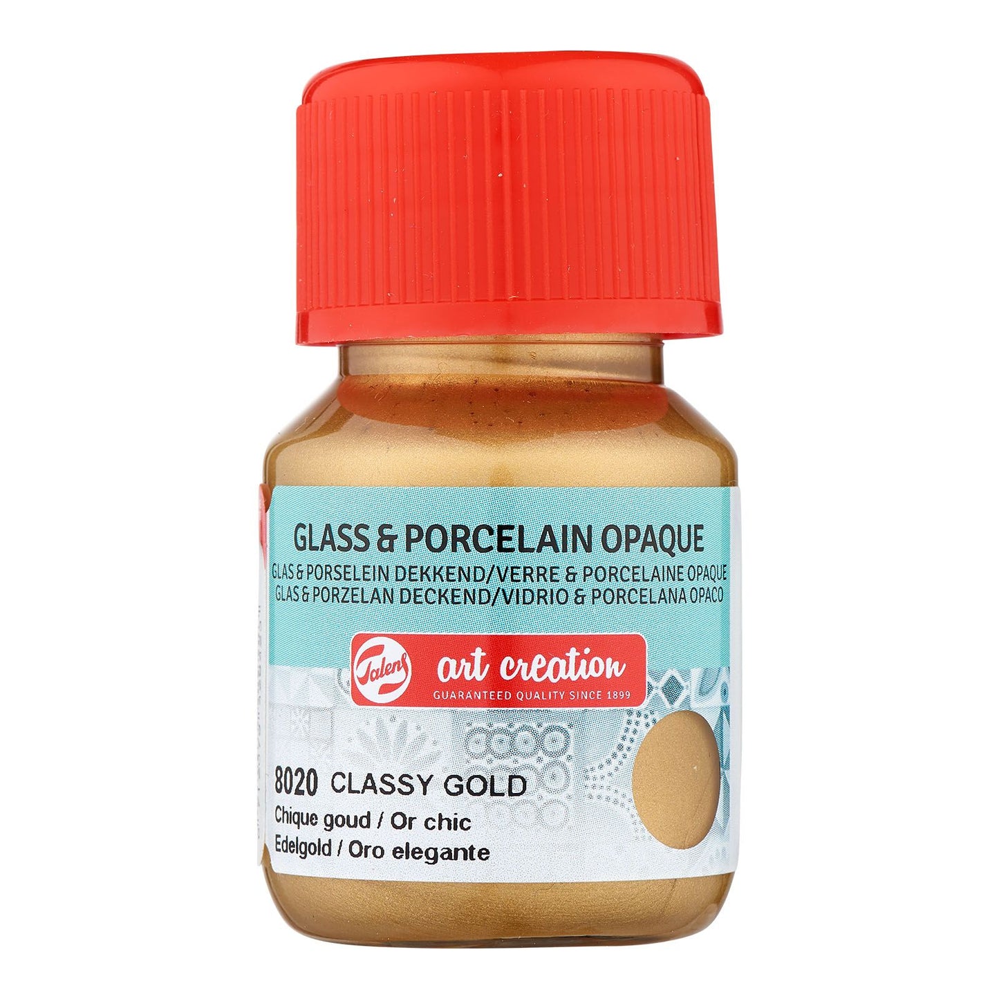 Talens creación artística • porcelana de vidrio opaca 30ml oro chic