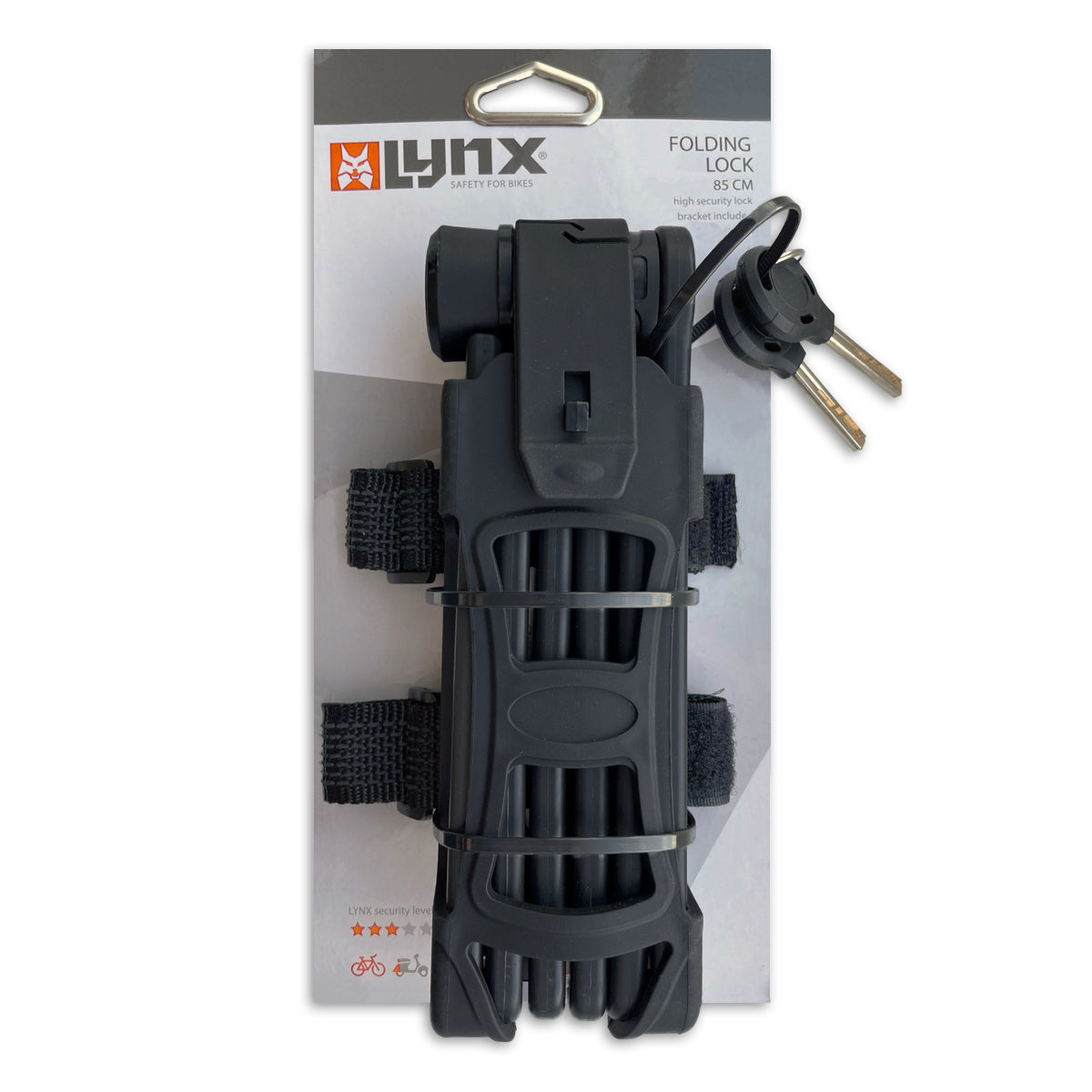 Lynx Pleging Lock Negro 80 cm