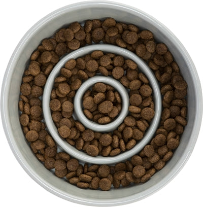 Trixie Food Bowl rallentante blu grigio ceramico