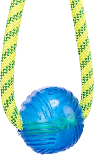 Trixie Aquatoy Rope Pull Toy Polyéster flotante Amarillo Verde