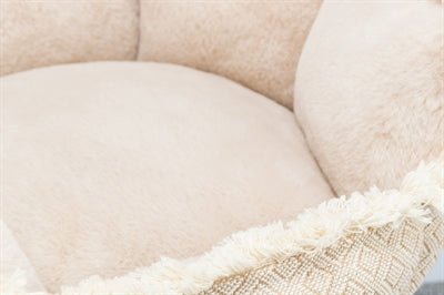 Canasta de perros trixie boho angular beige