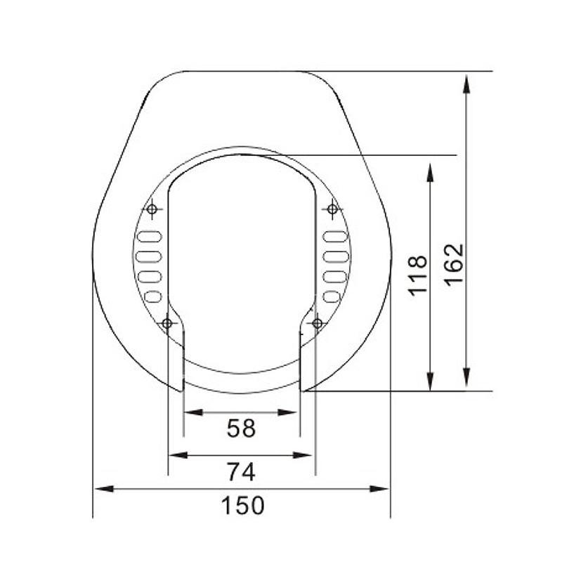Lynx Art 2 Ring Block - Garanzia di sicurezza - acciaio terminato - compresa la catena di insert - 2 tasti - dispositivi di fissaggio