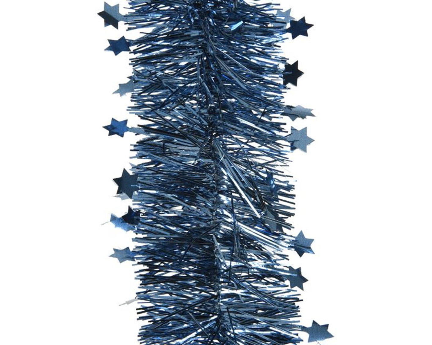 Decoris lametta guirnalda estrella l270cm azul noche