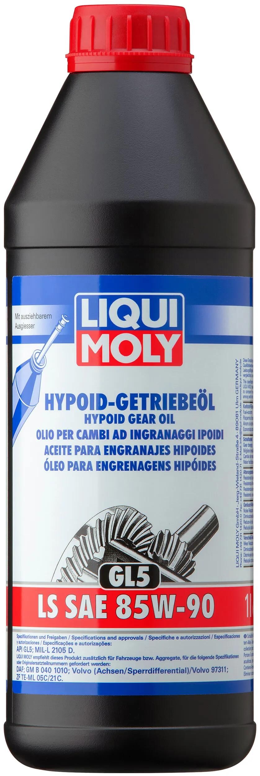 Liqui Moly Ipoid Gear Oil GL5 LS LM SAE 85W-90 1L