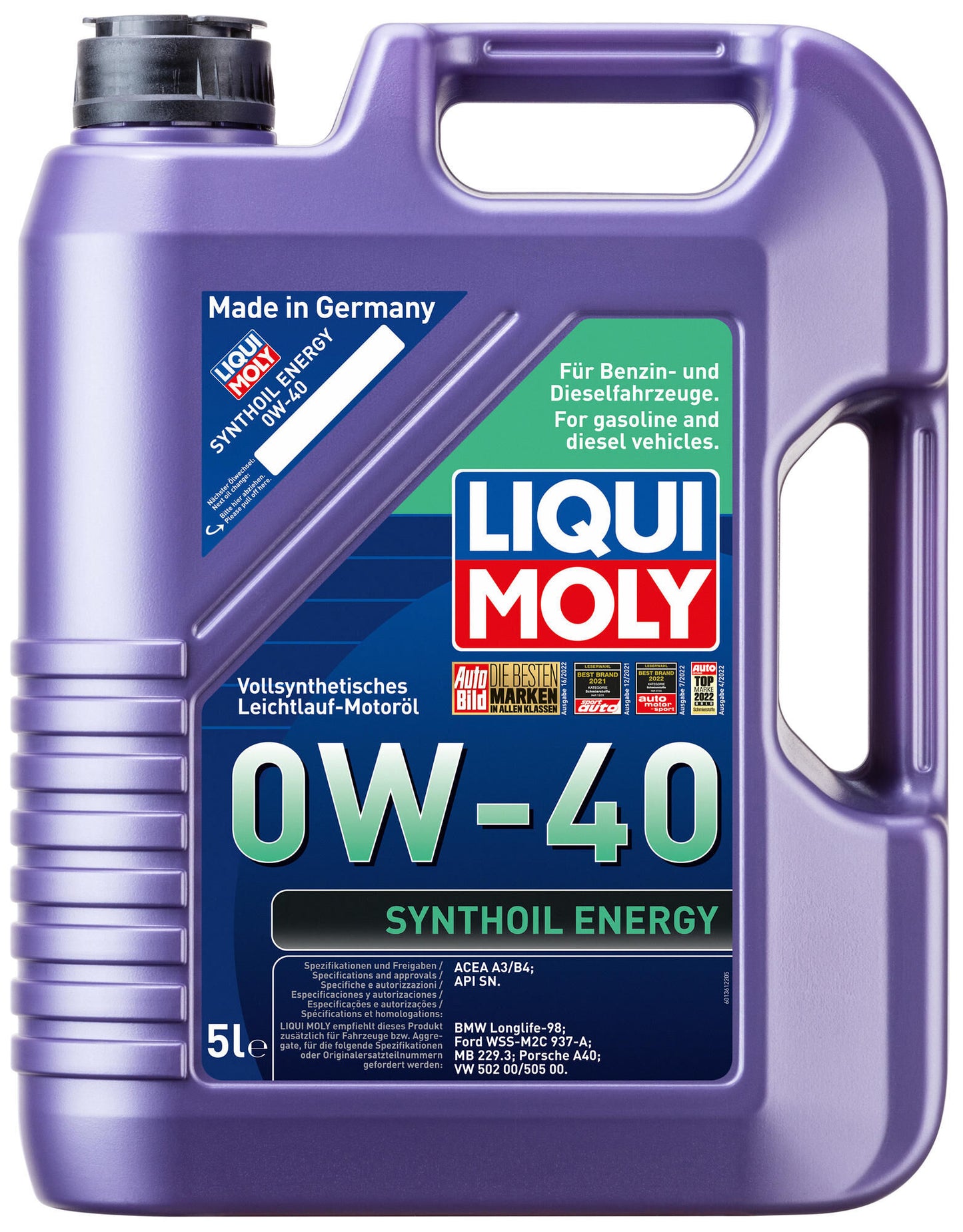 Olio motore di energia di synthy -synthily Liqini MOLY