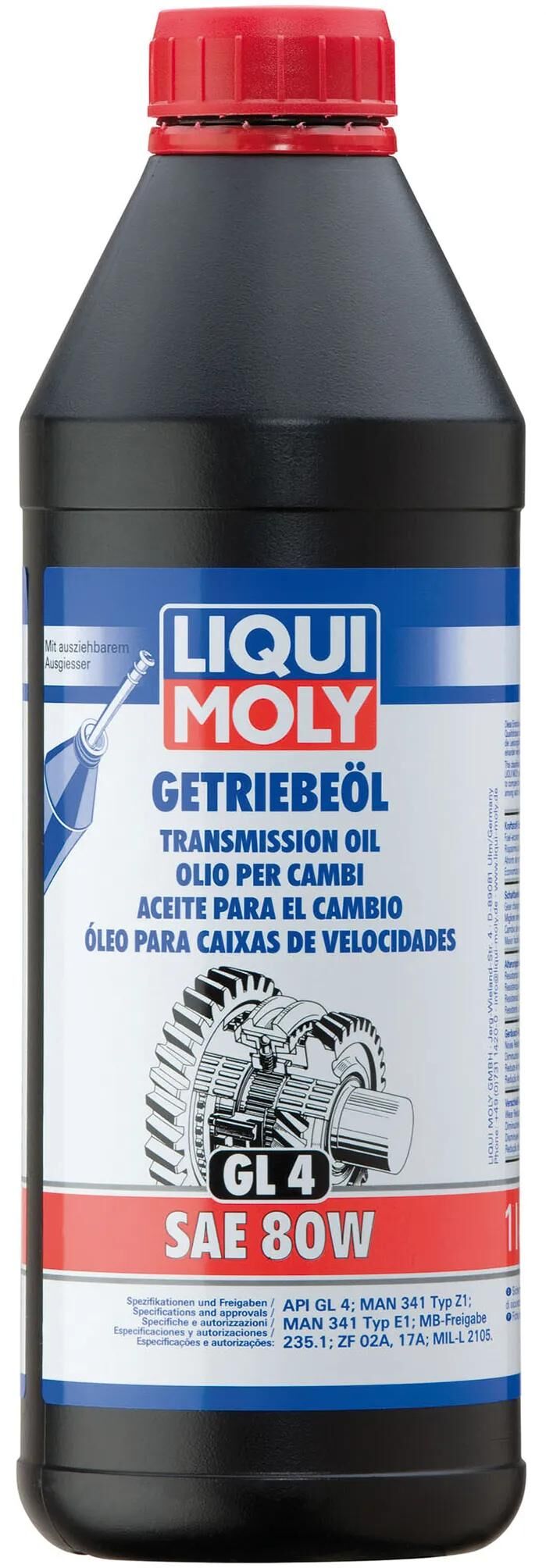Liqui MOLY Gear Oil GL4 SAE 80W LM 1 LTR.