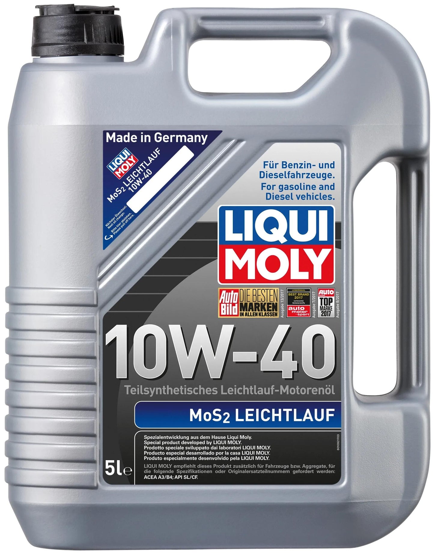 Liqui MOLY MOS2 LIGHTRUNNING OLIO 5 L 10W-40HD