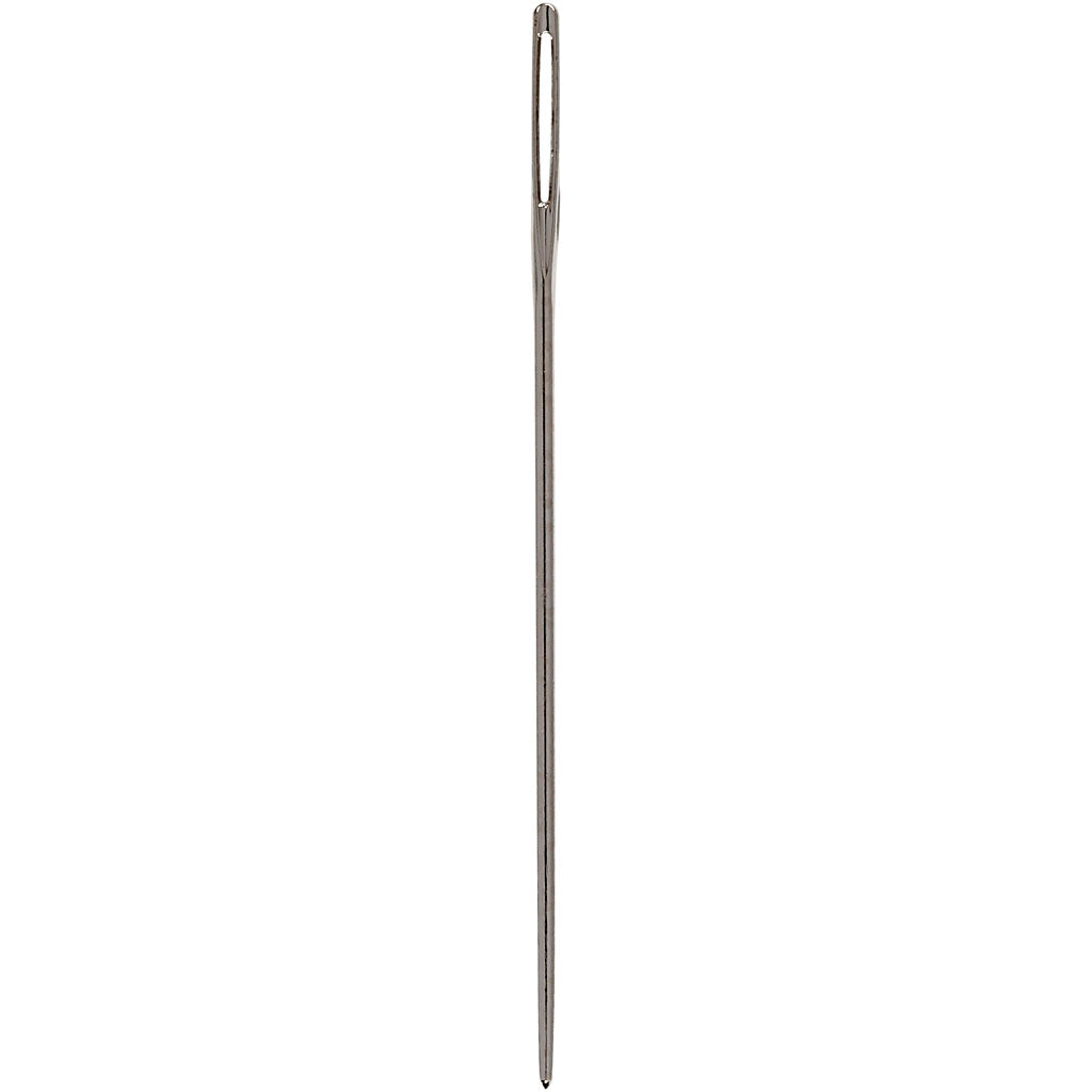 Agujas de bordar de la empresa Creativ, longitud del ojo: 6 mm, tamaño 24, largo: 36 mm, sin punta, 25 piezas 1 caja