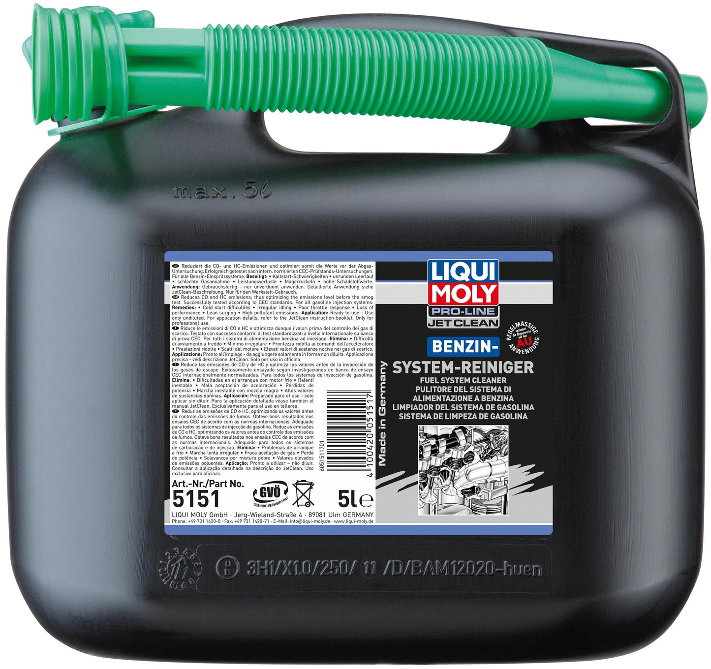 Liquili MOLY Gasoline System Cleaner JetClean