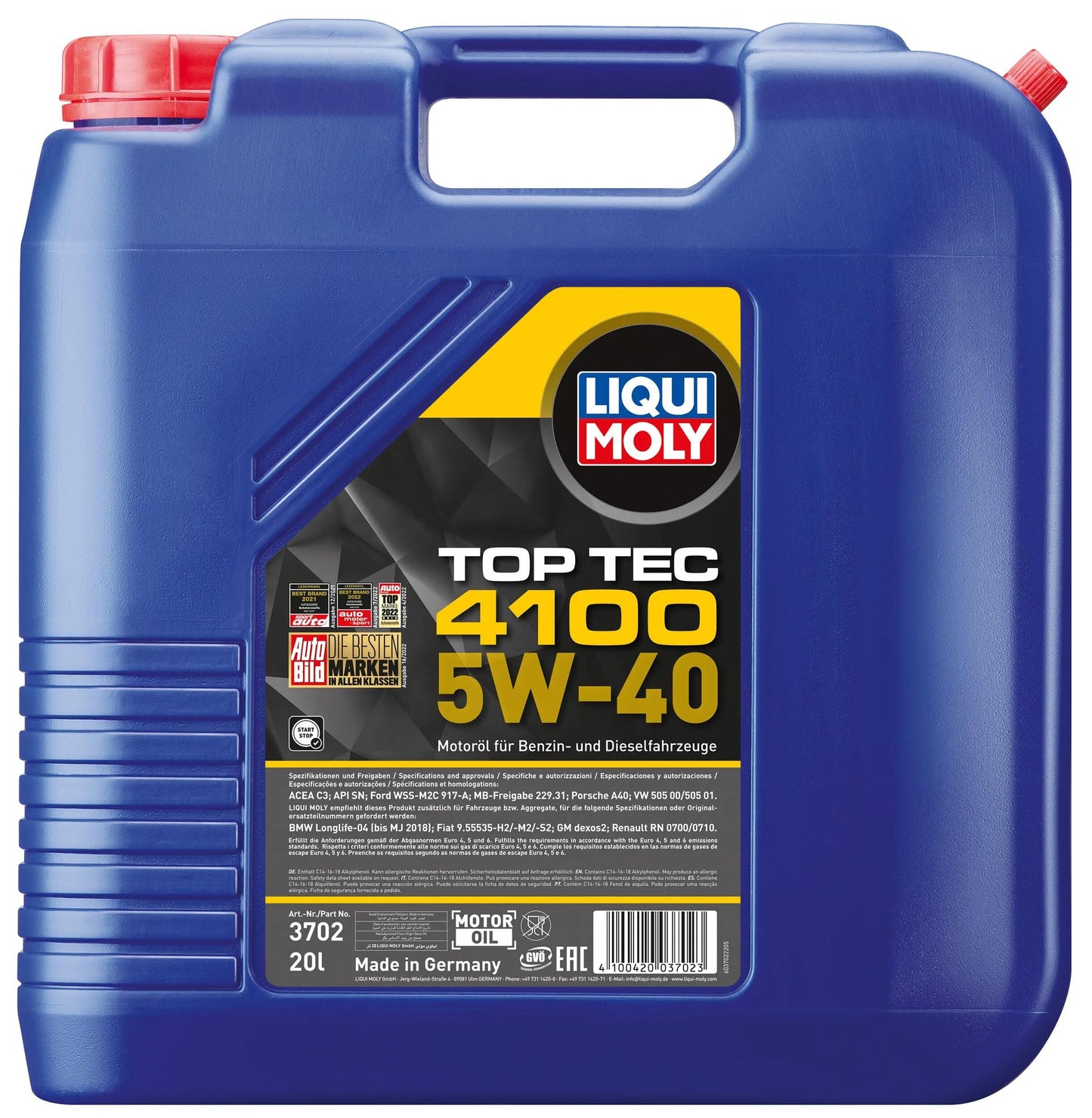 Top 4100 per olio moto Liqui MOLY TEC 4100.