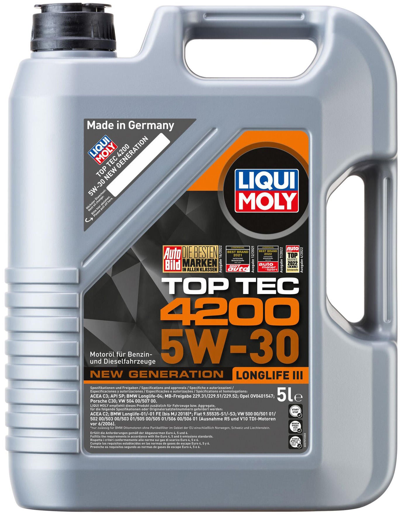 Liqui Moly Motor Oil Top TEC 4200 New Generation.