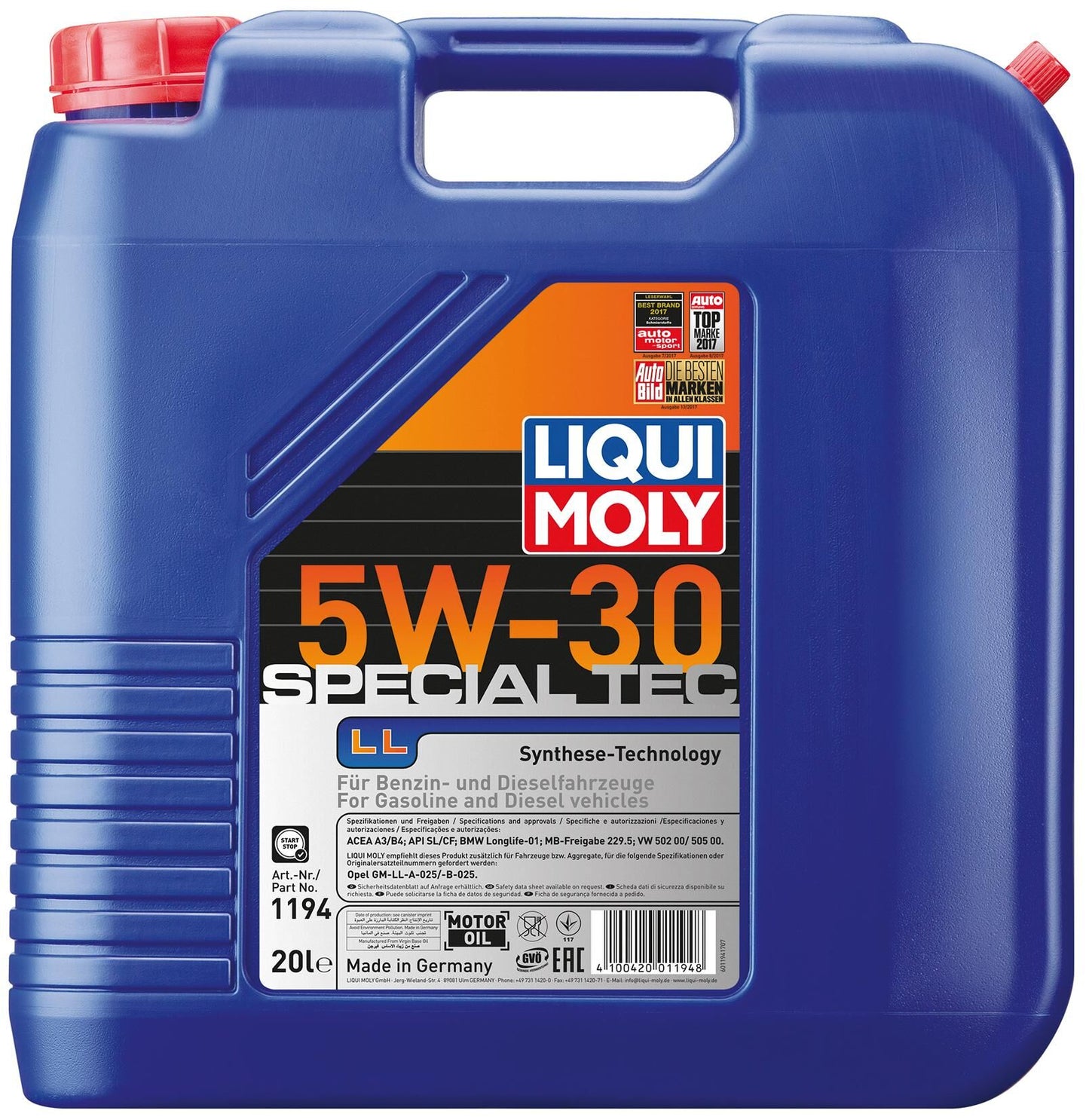 Liqui MOLY Special TEC LL 5W-30 20L MOTOLOL