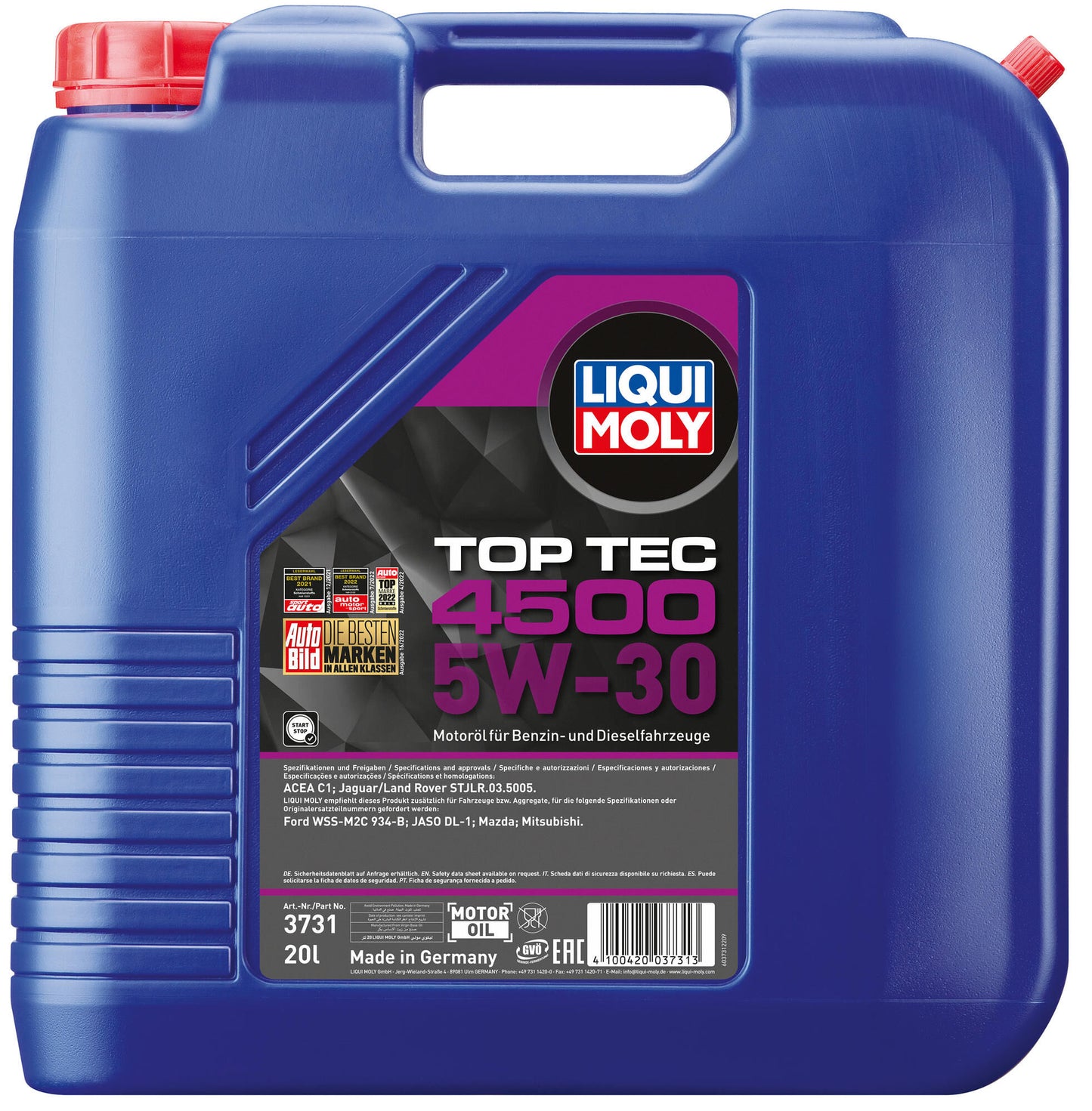Top 4500 di olio moto Liqui MOLY TEC 4500.