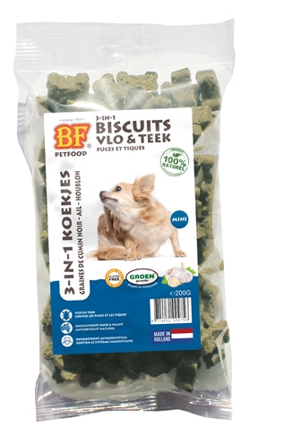 Biofood 3 en 1 galletas para perros vlo teek mini