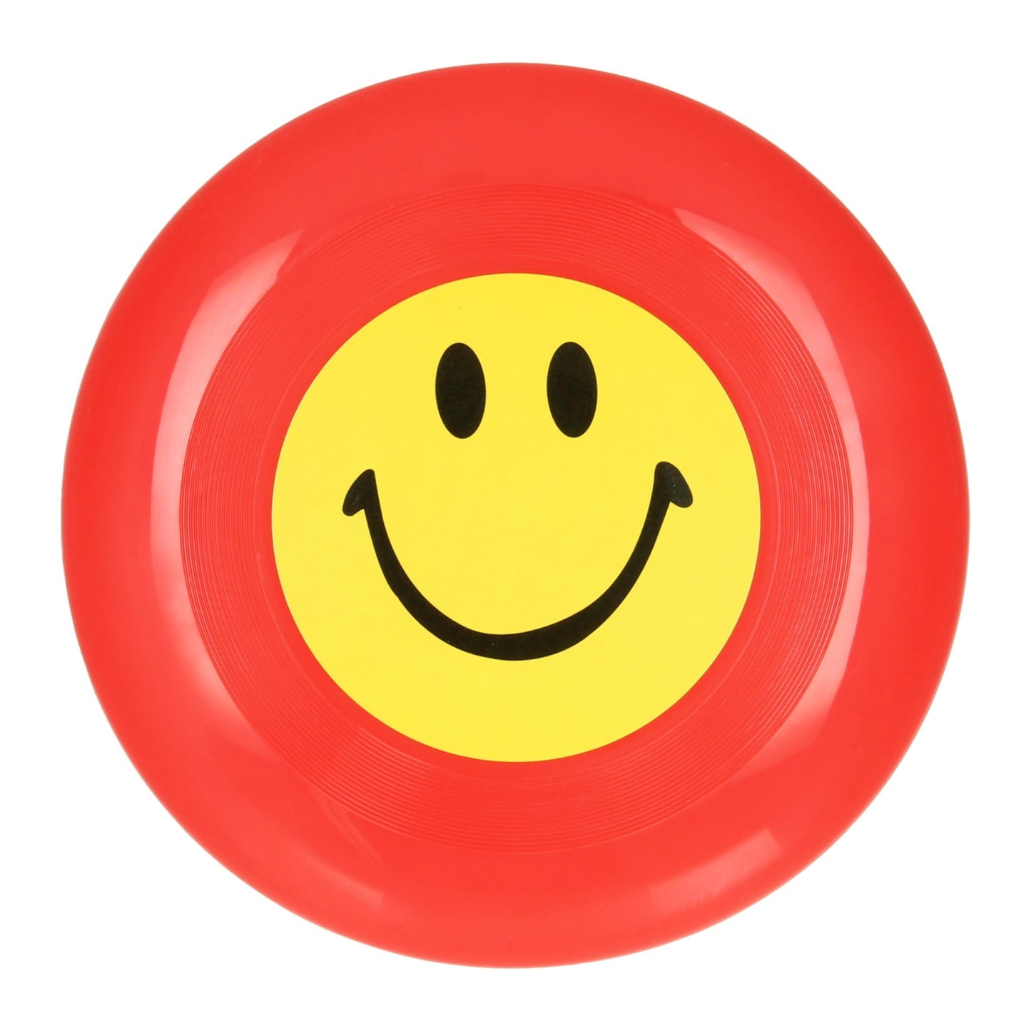 Frisbee con faccina sorridente blu