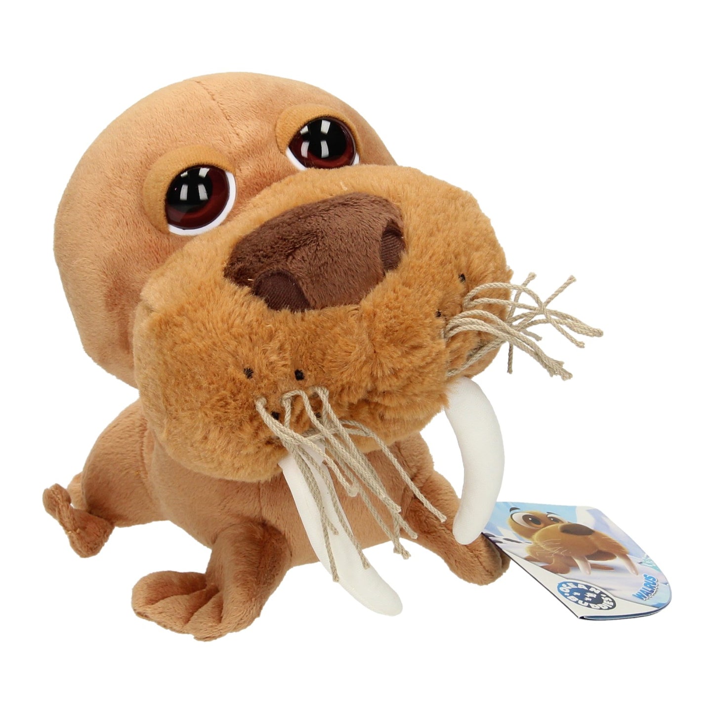 Peluche de morsa cabezona de peluche, 21 cm