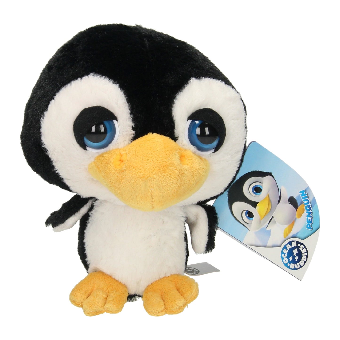 Peluche pinguino di peluche dalla testa grande, 22 cm