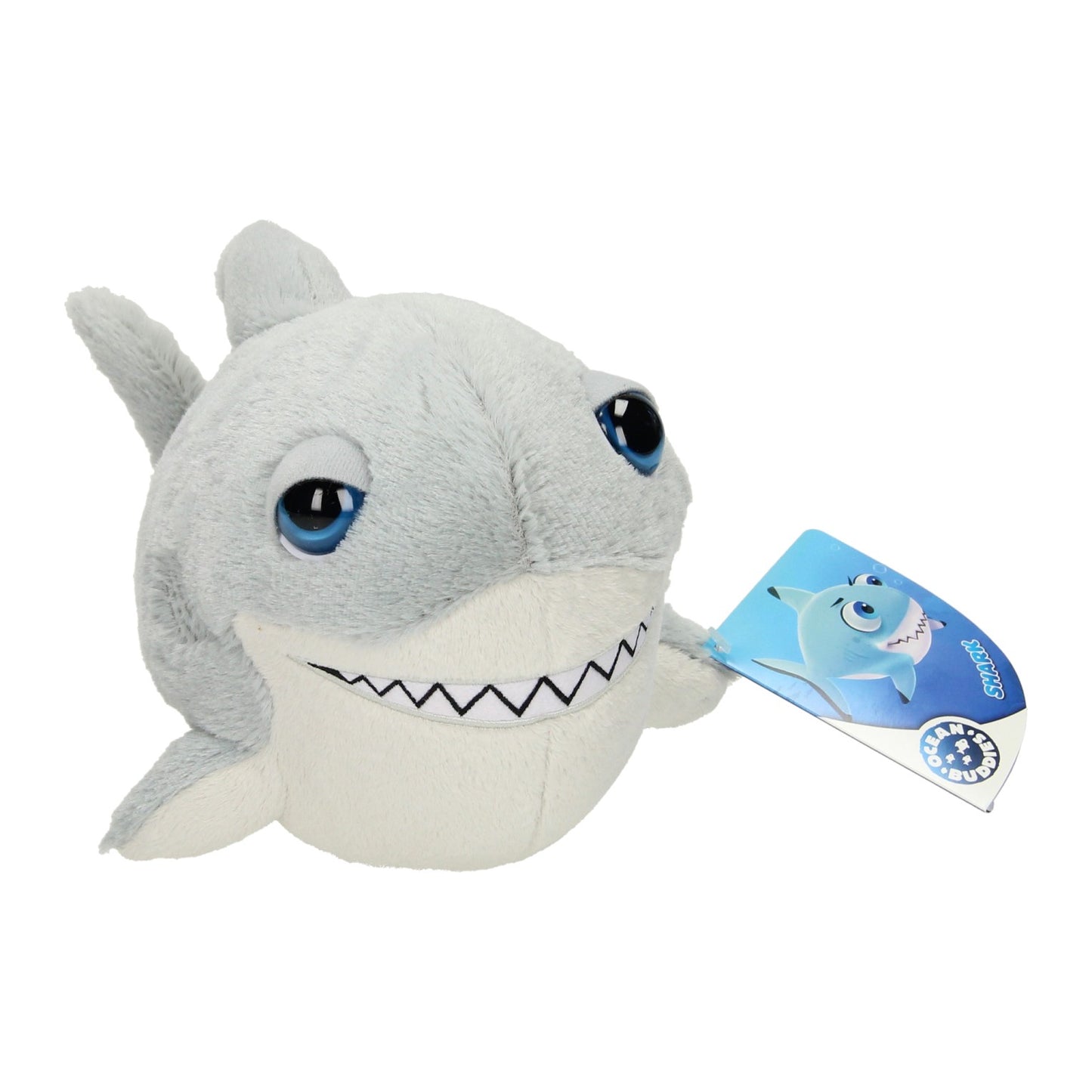 Peluche squalo peluche testa grande, 18 cm