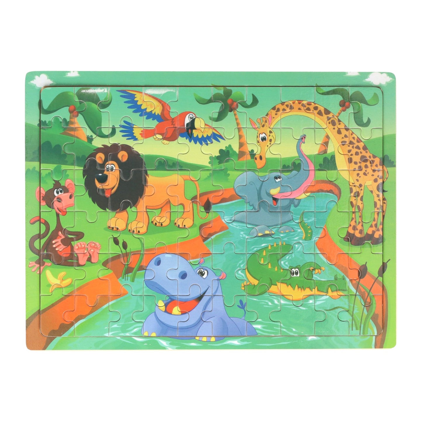 Puzzle in legno animali marini, 60 pz.