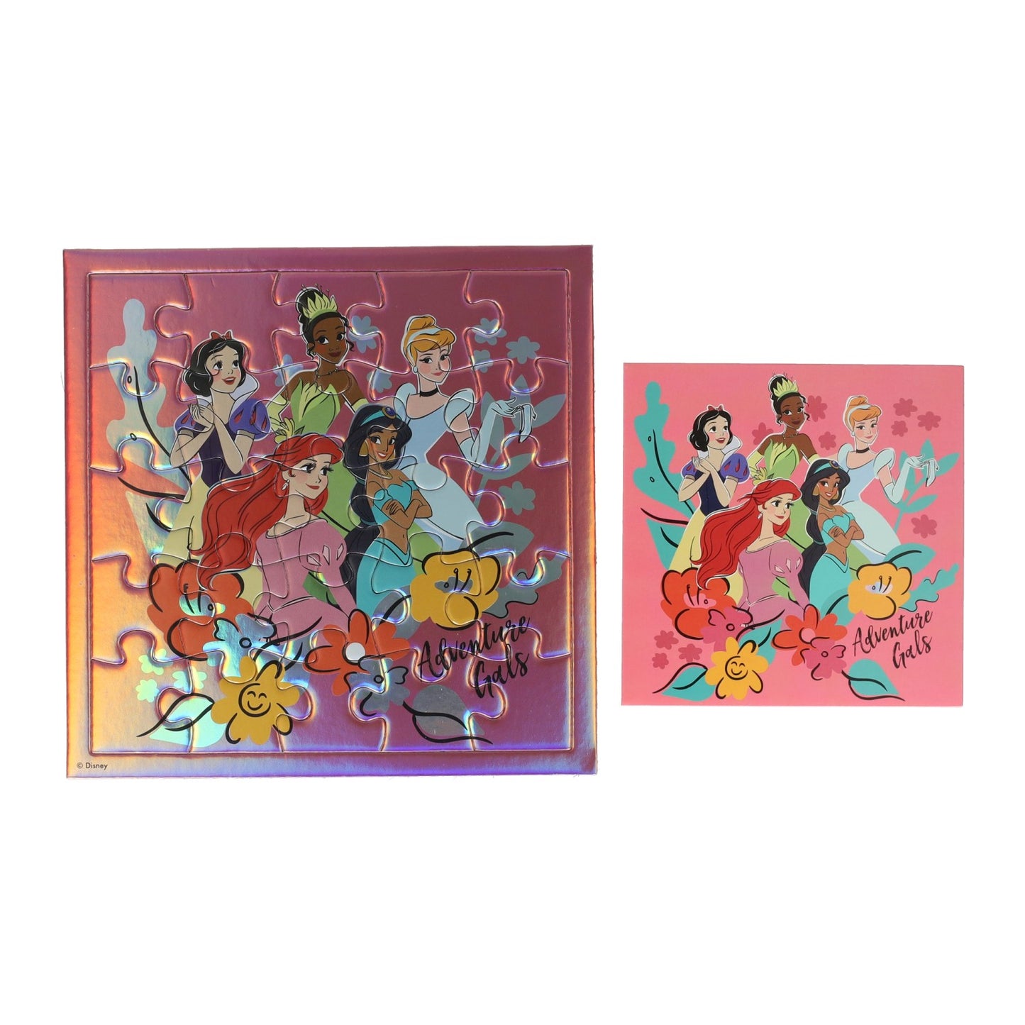 Tarjeta de rompecabezas de Disney tarjeta de princesa y sobre