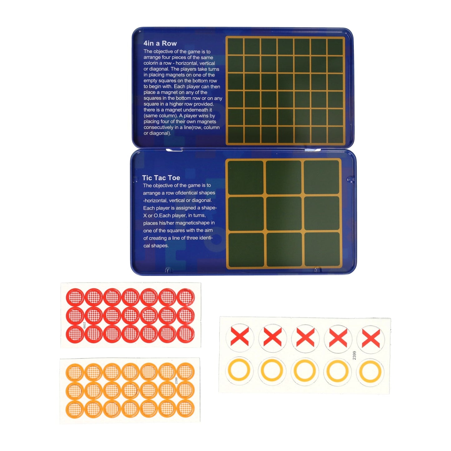 Introduzione al gioco di viaggio magnetico in un tin tic, tac, toe 4 di fila