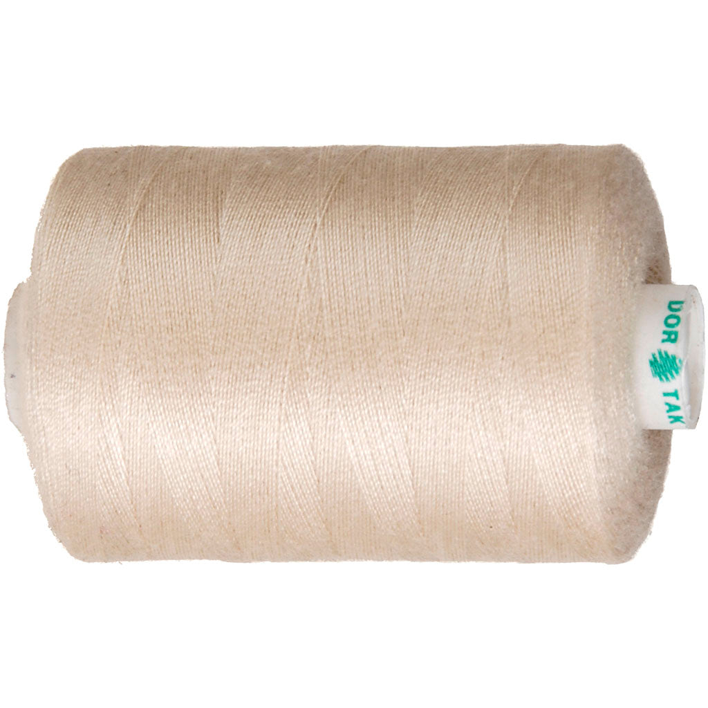 Hilo de coser Creativ Company, beige, 1000 m 1 rollo