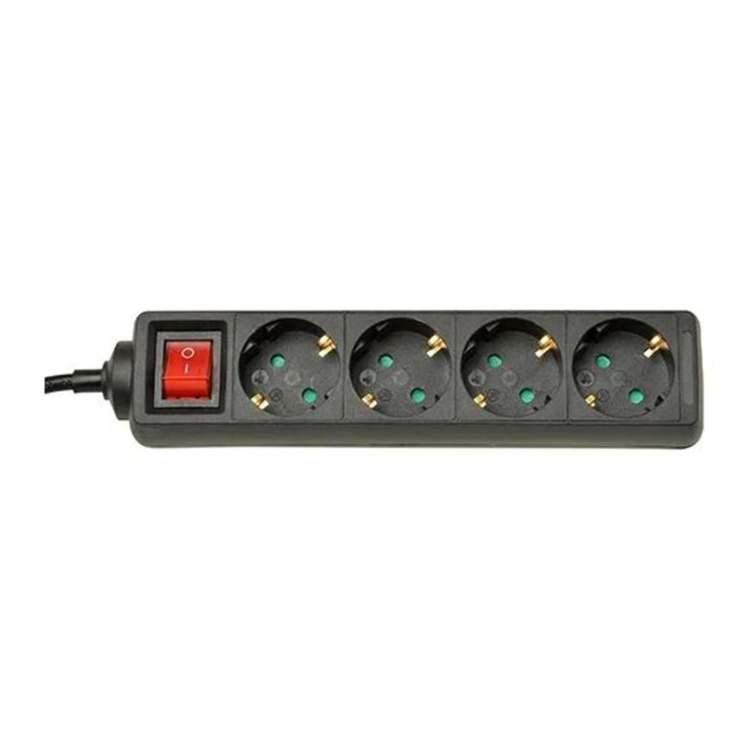 Por ejemplo, extender el socket - con interruptor - 4 conexiones - negro
