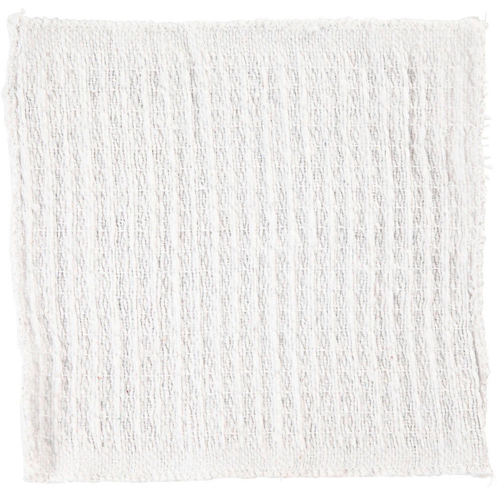 Panno in tessuto Creative Company, misura 24x26 cm, bianco, 12 pezzi 1 scatola